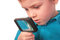 Free Boy Looks Through Magnifier Stock Photo - 4865540