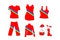 Free Fashion Clothing - Red Rainbow Version Royalty Free Stock Photos - 4874478