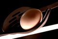 Free Egg,Spoon & Fork On Black Royalty Free Stock Photo - 4884235