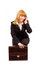 Free Lovely Business Woman Sits With Her Briefcase Royalty Free Stock Image - 4889396