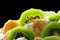 Free Top Layer Of Pavlova Cake With Banana And Kiwi Stock Image - 4891111