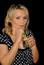 Free Using A Straw Stock Images - 491184