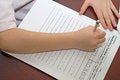 Free Handwriting Practice Homework Royalty Free Stock Image - 4901516