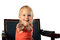 Free Little Girl Offer Hand To Audience Royalty Free Stock Image - 4917906