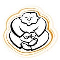 Free Meditation Man 1 Simple Royalty Free Stock Image - 4938306
