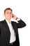 Free Young Man In Suit With Cellphone Stock Images - 4941384