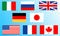 Free Flags Of The Big Eight Stock Photo - 4942350