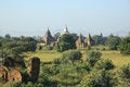 Free Myanmar, Bagan: Panorama At The Sundown Royalty Free Stock Images - 4950979