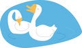 Free Two Swan On Lake Stock Image - 4957001