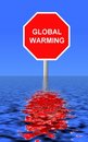 Free Global Warming Sign Royalty Free Stock Photography - 4958847