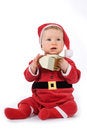 Free Baby With House Model Stock Photography - 4967192