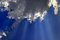 Free Rays Of Light In Blue Sky Stock Photography - 4963372