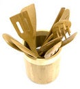Free Bowl Of Wooden Utensils Royalty Free Stock Photos - 4976008