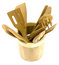 Free Bowl Of Wooden Utensils Royalty Free Stock Photos - 4976008