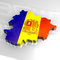 Free 3d Flag Map Of Andorra Royalty Free Stock Photo - 4983655