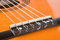 Free Acoustic Guitar Bridge And Strings Close-up Royalty Free Stock Images - 4985139