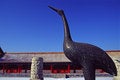 Free Bronze Crane Royalty Free Stock Image - 4997436