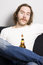 Free Man With Bottle Of Beer Stock Images - 4994074