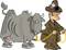 Free Cowboy And His Cow Royalty Free Stock Images - 52919
