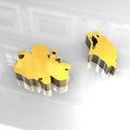 Free 3d Golden Map Of Antigua & Barbuda Royalty Free Stock Images - 5009039