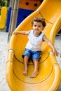 Free Child On Slide Royalty Free Stock Image - 5009906