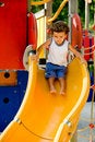 Free Playing On Slide Royalty Free Stock Images - 5010049
