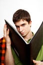 Free Man With Photograph Album Royalty Free Stock Photos - 5012908