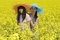 Free Teenagers In The Rape Field Stock Photography - 5019742