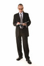 Free Businessman In Yellow Glasses Planning His Day Stock Images - 5038264
