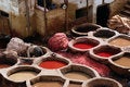 Free Color Pots At Tannery In Fez Royalty Free Stock Photography - 5041857