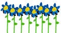 Free Artificial Smiling Flowers Royalty Free Stock Photos - 5049288
