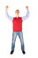Free Boy In Red Jacket Hand Up Royalty Free Stock Photos - 5042528
