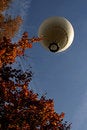 Free Looking Up At A White Hot Air Balloon In The Air Royalty Free Stock Photo - 5063895