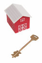 Free The Red House And Key From The House Stock Photo - 5079950
