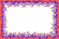 Free Red Blue Border Royalty Free Stock Photography - 510557