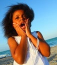 Free Girl With A Shocked Facial Expression Royalty Free Stock Photo - 5106265