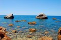 Free Rocs, Sea And Sun In The Beach Stock Image - 5110461