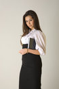 Free Business Woman Holding Agenda Stock Photos - 5127703