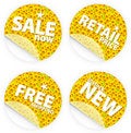 Free Sunflower Retail Stickers Stock Image - 5130071