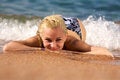 Free Surf Woman Stock Photography - 5134012
