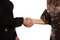 Free Two Girls Shaking Hands Stock Photography - 5140172