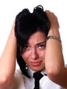 Free Businesswoman Has A Headache Stock Image - 5154011