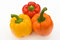 Free Wet Red, Orange, And Yellow Bell Peppers Stock Photos - 5168293