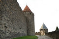 Free Old Defense Walls Of Carcasson Castle, France Royalty Free Stock Photos - 5180188