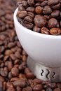 Free Cup Of Coffee Beans Royalty Free Stock Photos - 5204358