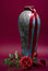 Free Tall Ornamented Vase, Ribbon And Red Flower Stock Photos - 5214113