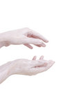 Free Cream On The Hands, Isolated Royalty Free Stock Images - 5221149