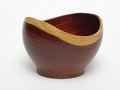 Free Rosewood Bowl On White Background Royalty Free Stock Images - 5229179