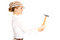 Free Blonde With A Hammer Royalty Free Stock Image - 5222026
