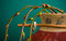 Free Fragment Of Round Ceramic Vase With Twigs On Green Royalty Free Stock Images - 5237689